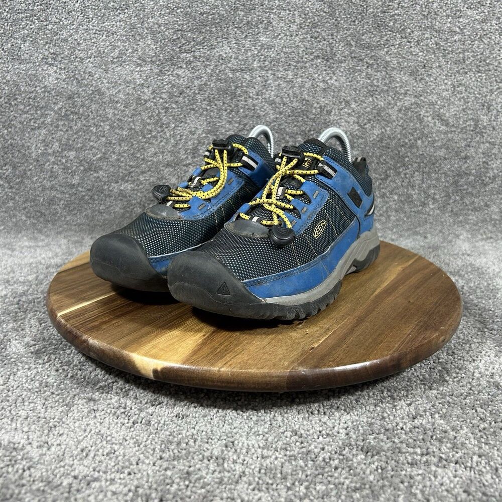 Keen Targhee Sport Vent 1024737 Youth Sz 4 Blue Outdoor Hiking Trail Shoes Used - Picture 5 of 12